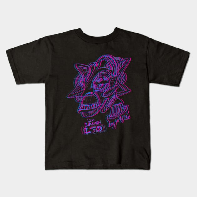 Live laugh LSD Kids T-Shirt by studio.143